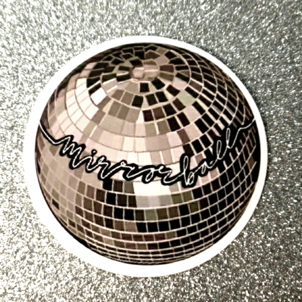 10/$10 Taylor Swift FOLKLORE Waterproof Sticker Mirrorball